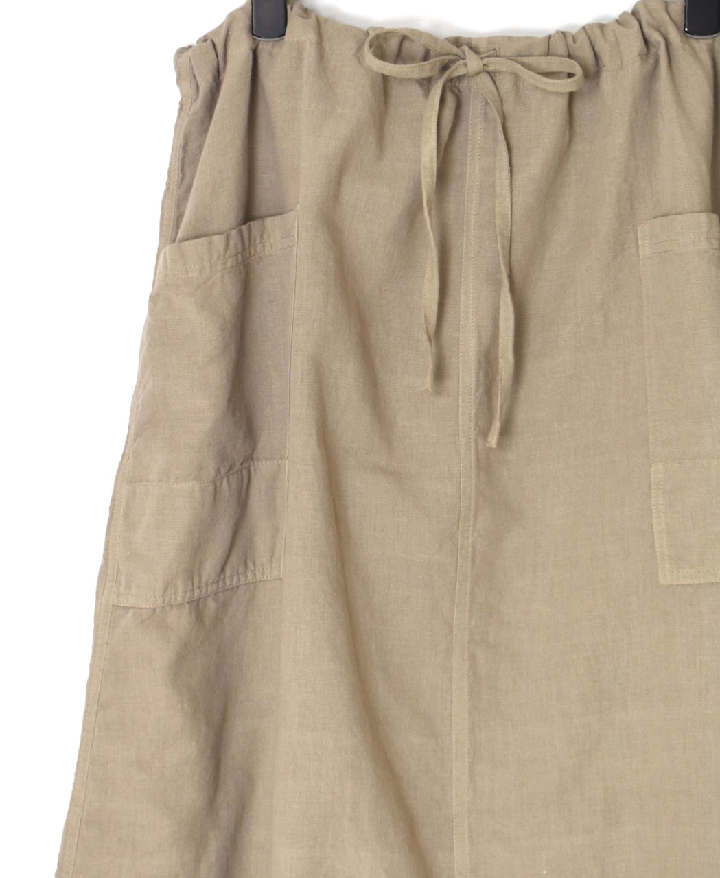 INHT2514CLD COTTON LINEN PLAIN  OVERDYE EASY SKIRT