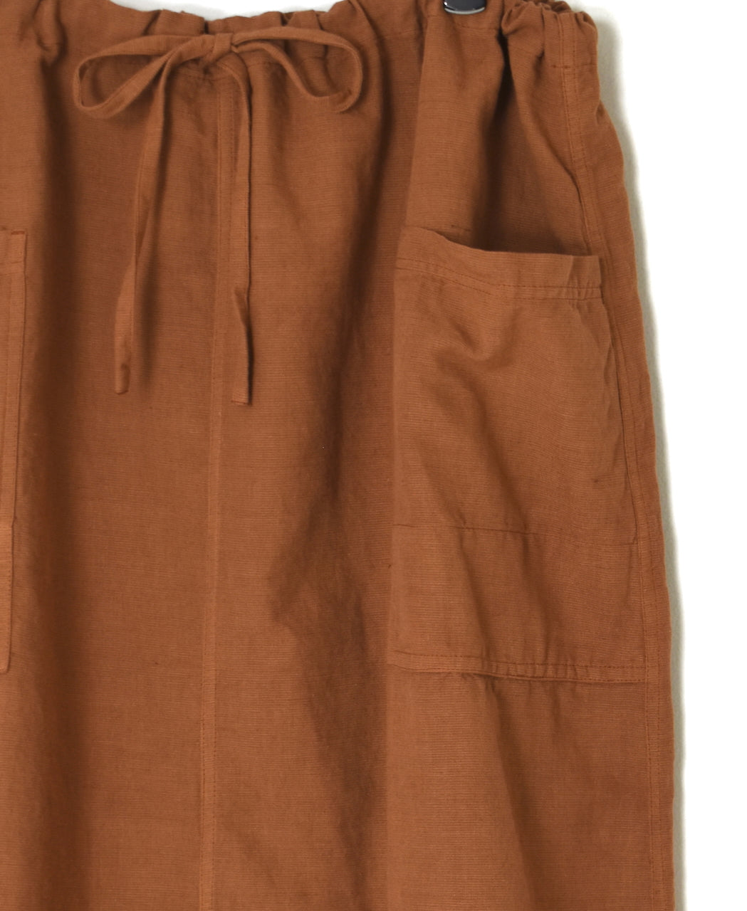 INHT2514CLD COTTON LINEN PLAIN  OVERDYE EASY SKIRT
