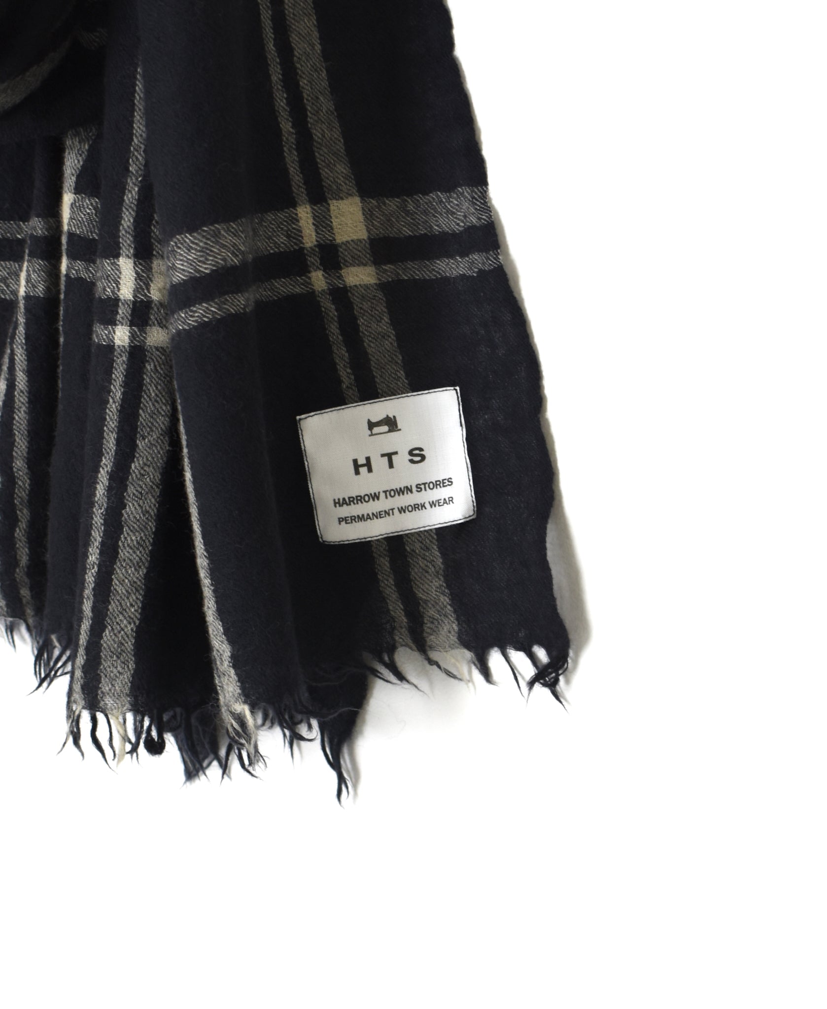 INHT2582 WOOL CHECK STOLE