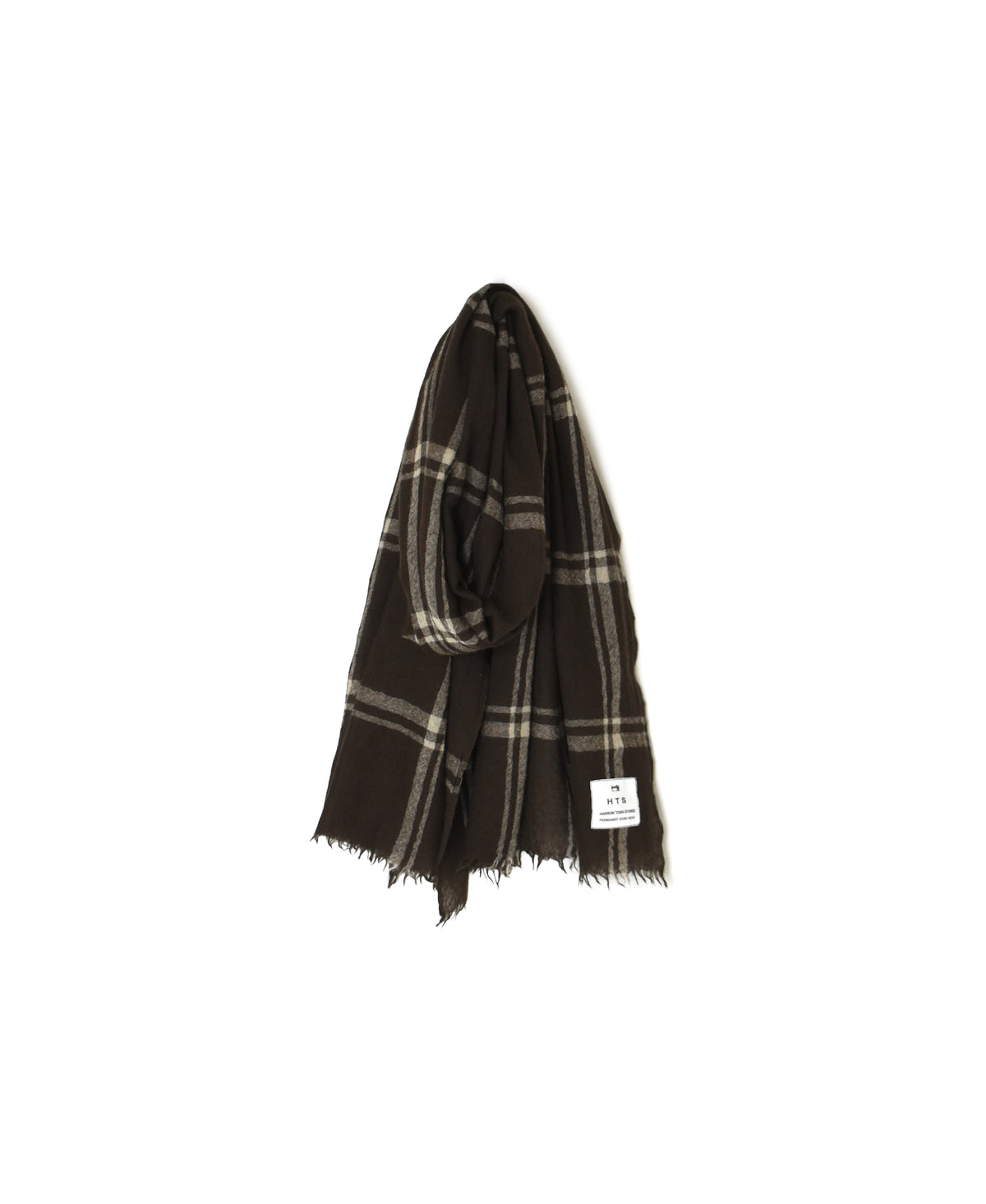 INHT2582 WOOL CHECK STOLE