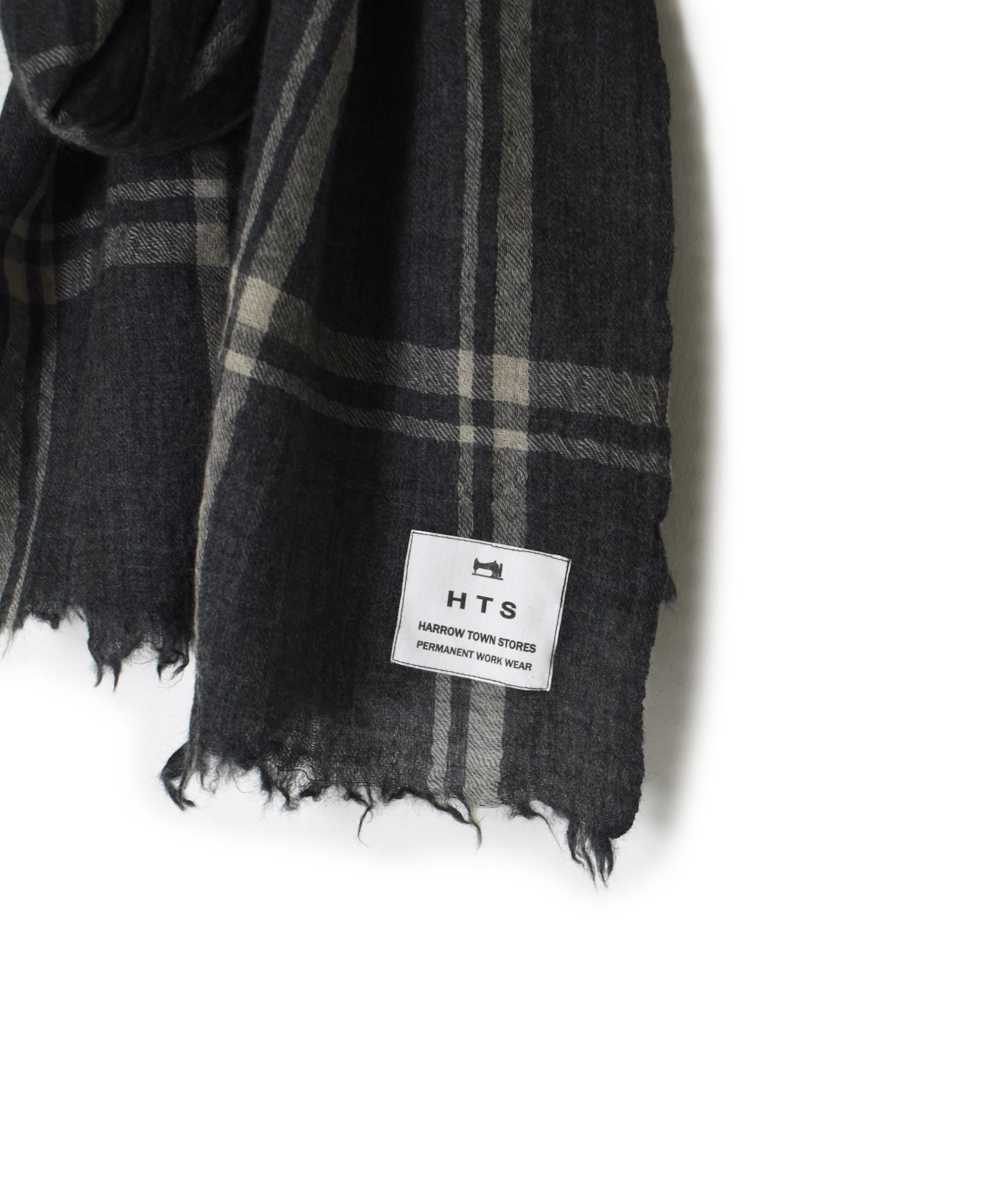 INHT2582 WOOL CHECK STOLE