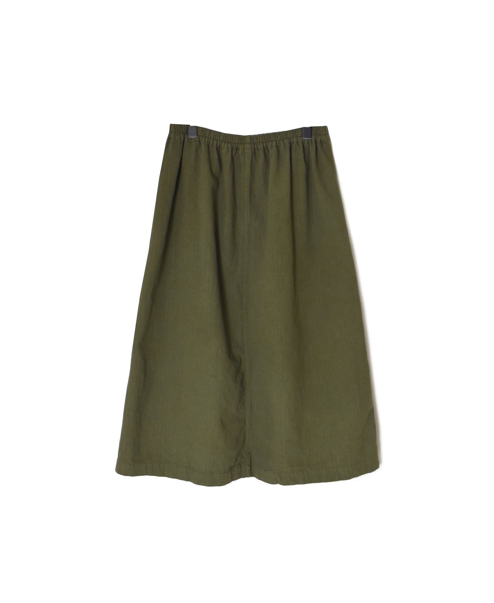 INHT2654D COTTON HERRINGBONE PLAIN OVERDYE EASY SKIRT