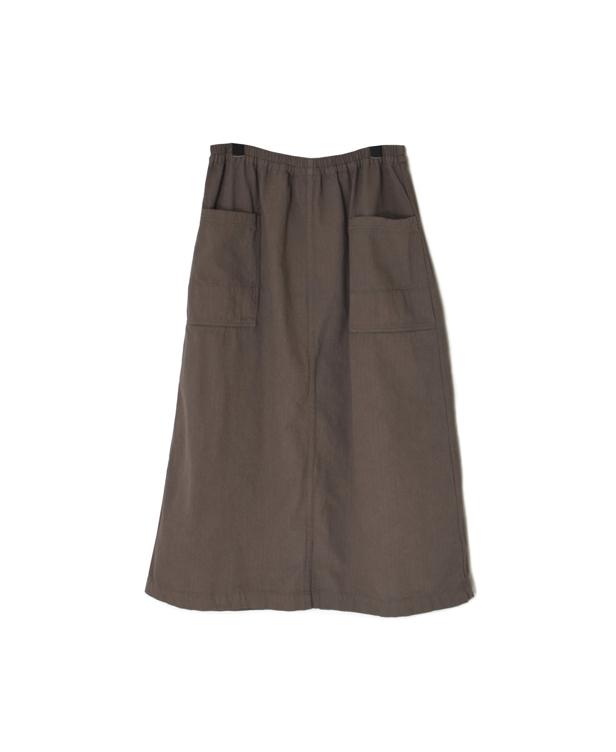 INHT2654D COTTON HERRINGBONE PLAIN OVERDYE EASY SKIRT