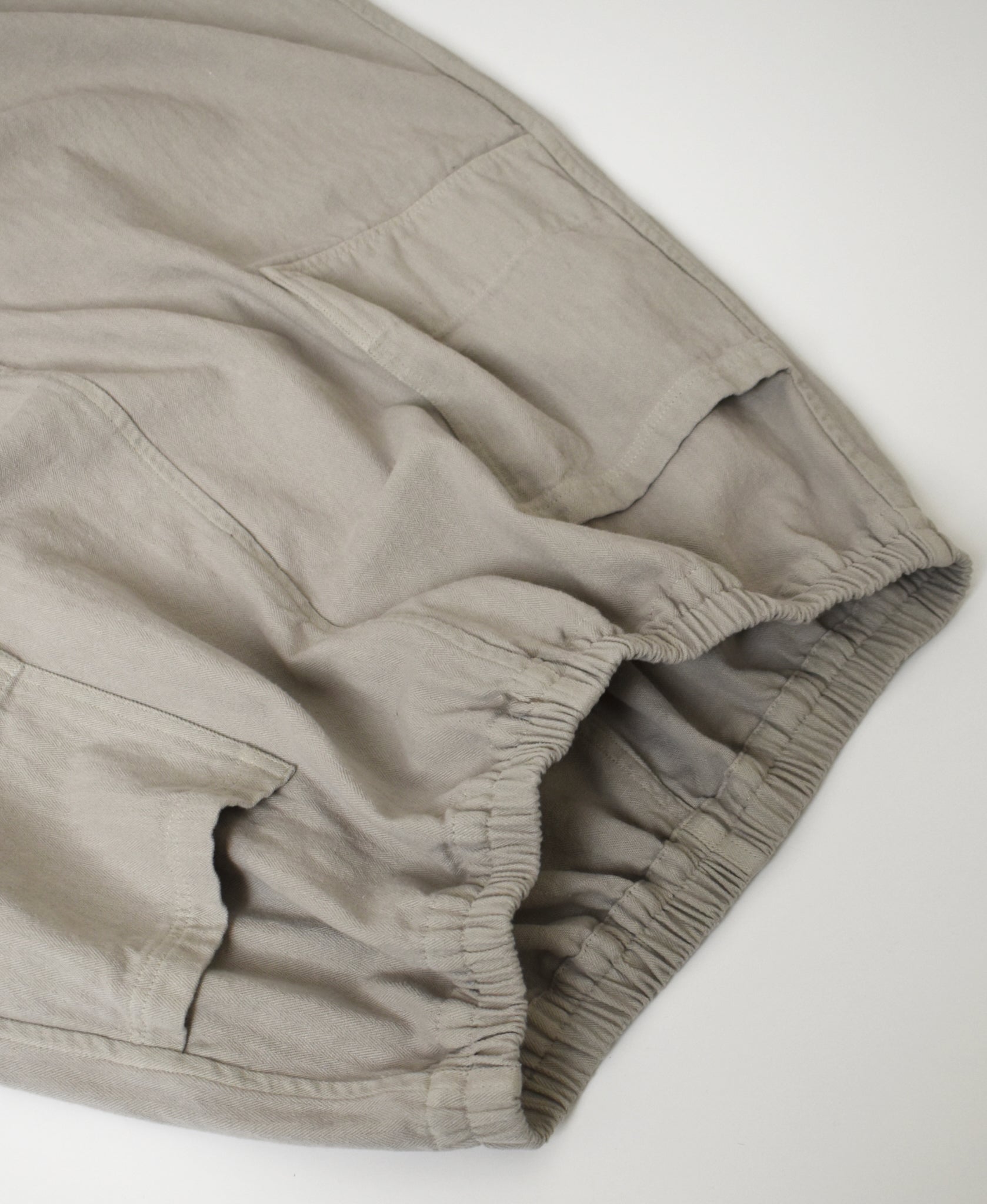INHT2654D COTTON HERRINGBONE PLAIN OVERDYE EASY SKIRT