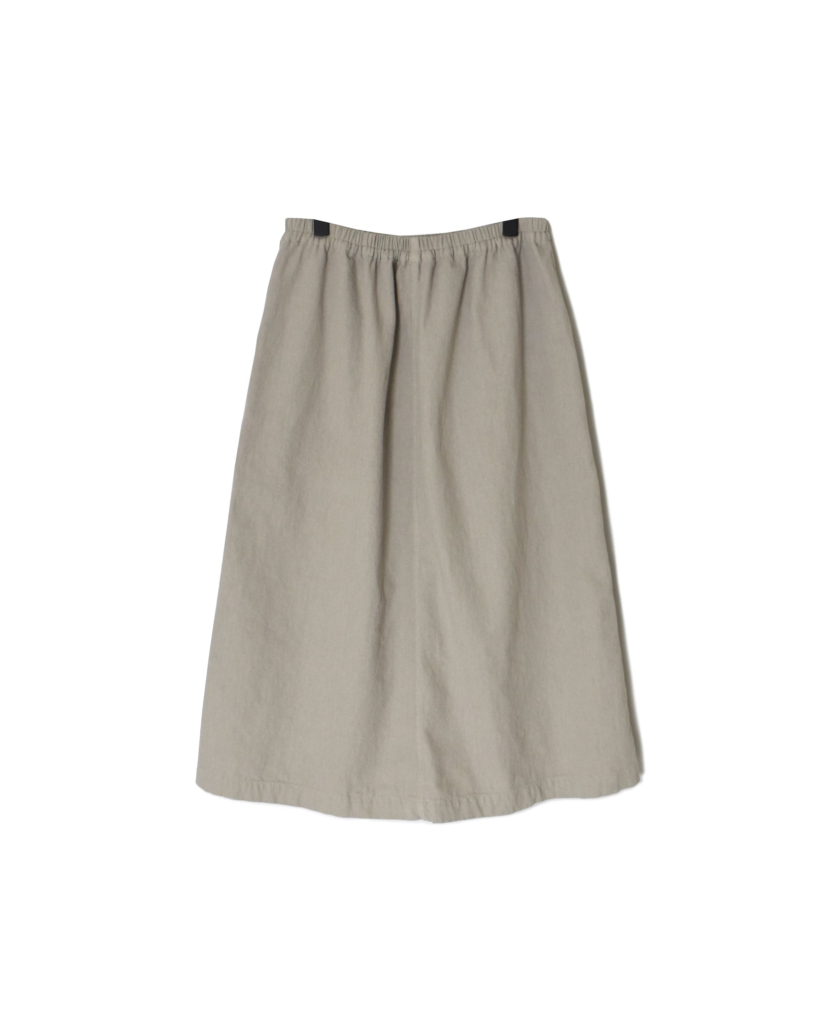 INHT2654D COTTON HERRINGBONE PLAIN OVERDYE EASY SKIRT