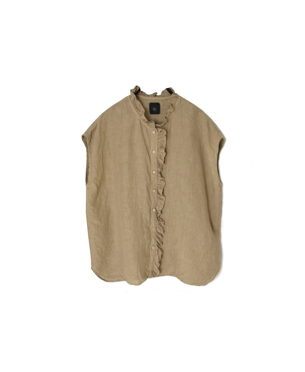 INMDS26001D 60s AUTOLOOM LINEN PLAIN OVERDYE FRENCH/SL FRILL COLLAR SHIRTS