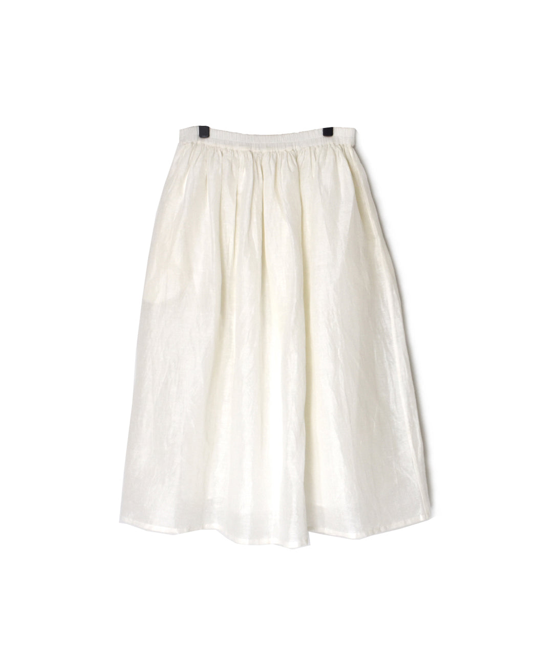 INSL26325 60s AUTO LOOM COTTON/LINEN PLAIN GATHERED SKIRT