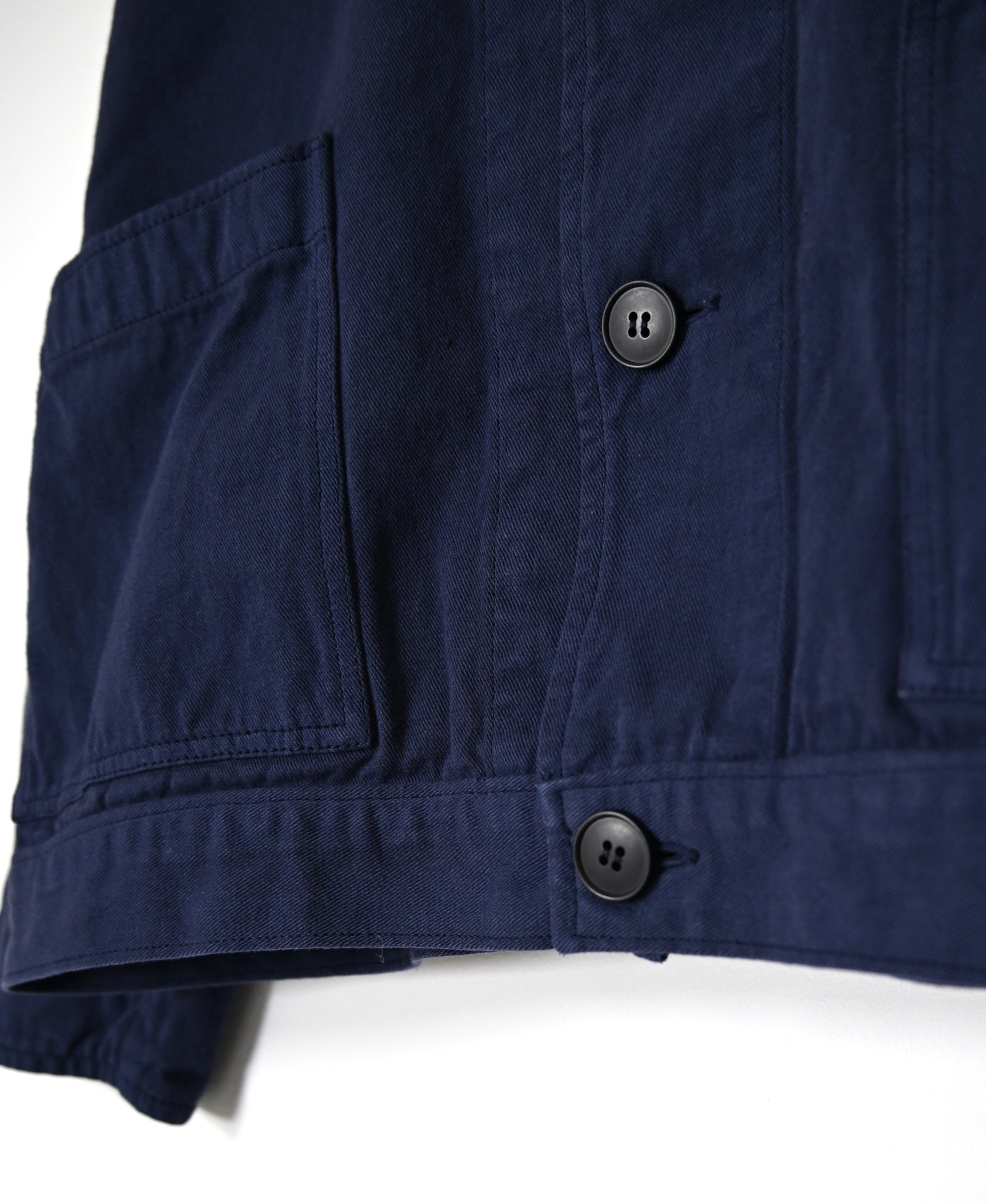 ISNAM2652CTD AUTOLOOM COTTON TWILL OVERDYE BANDED COLLAR JACKET
