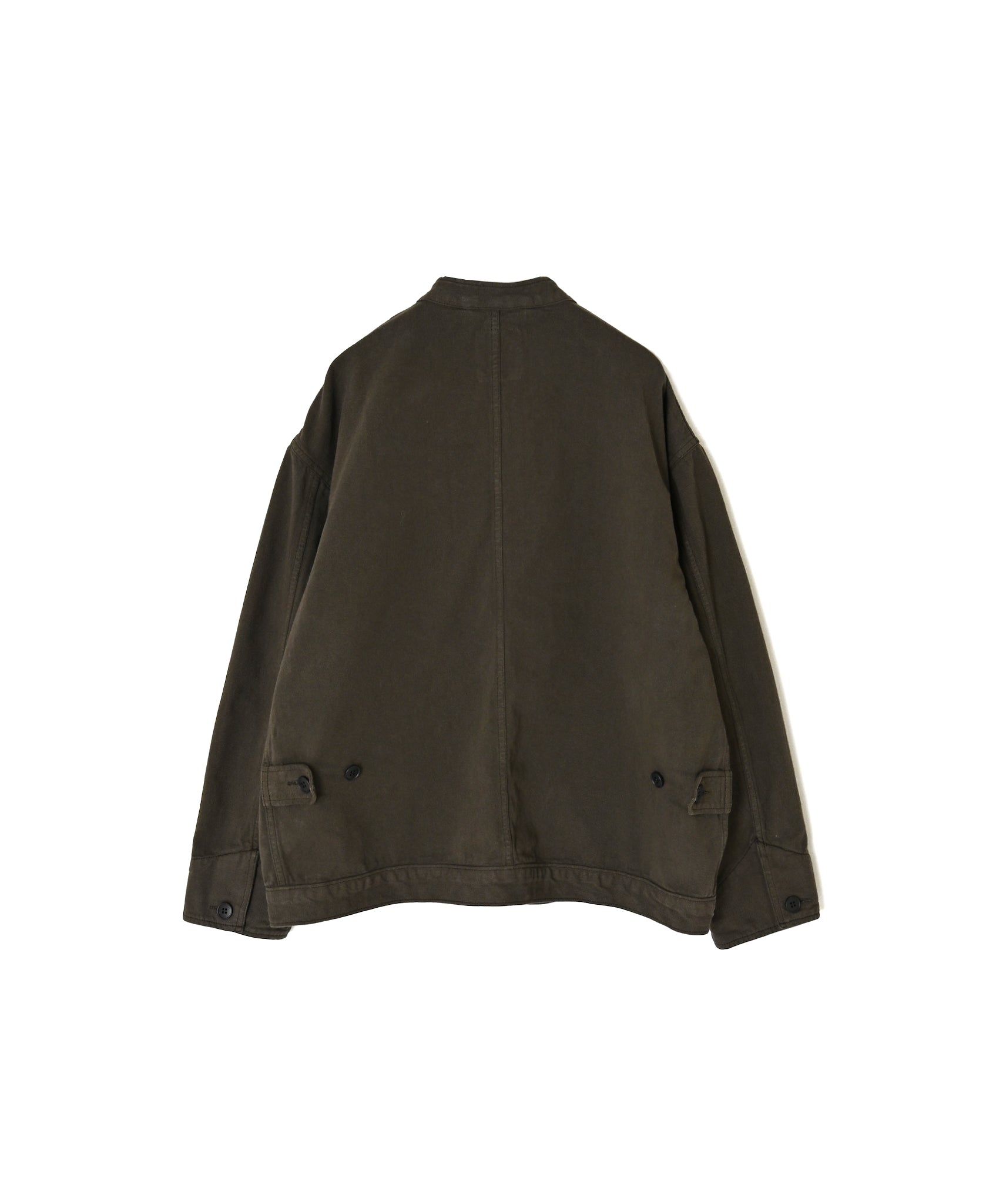 ISNAM2652CTD AUTOLOOM COTTON TWILL OVERDYE BANDED COLLAR JACKET
