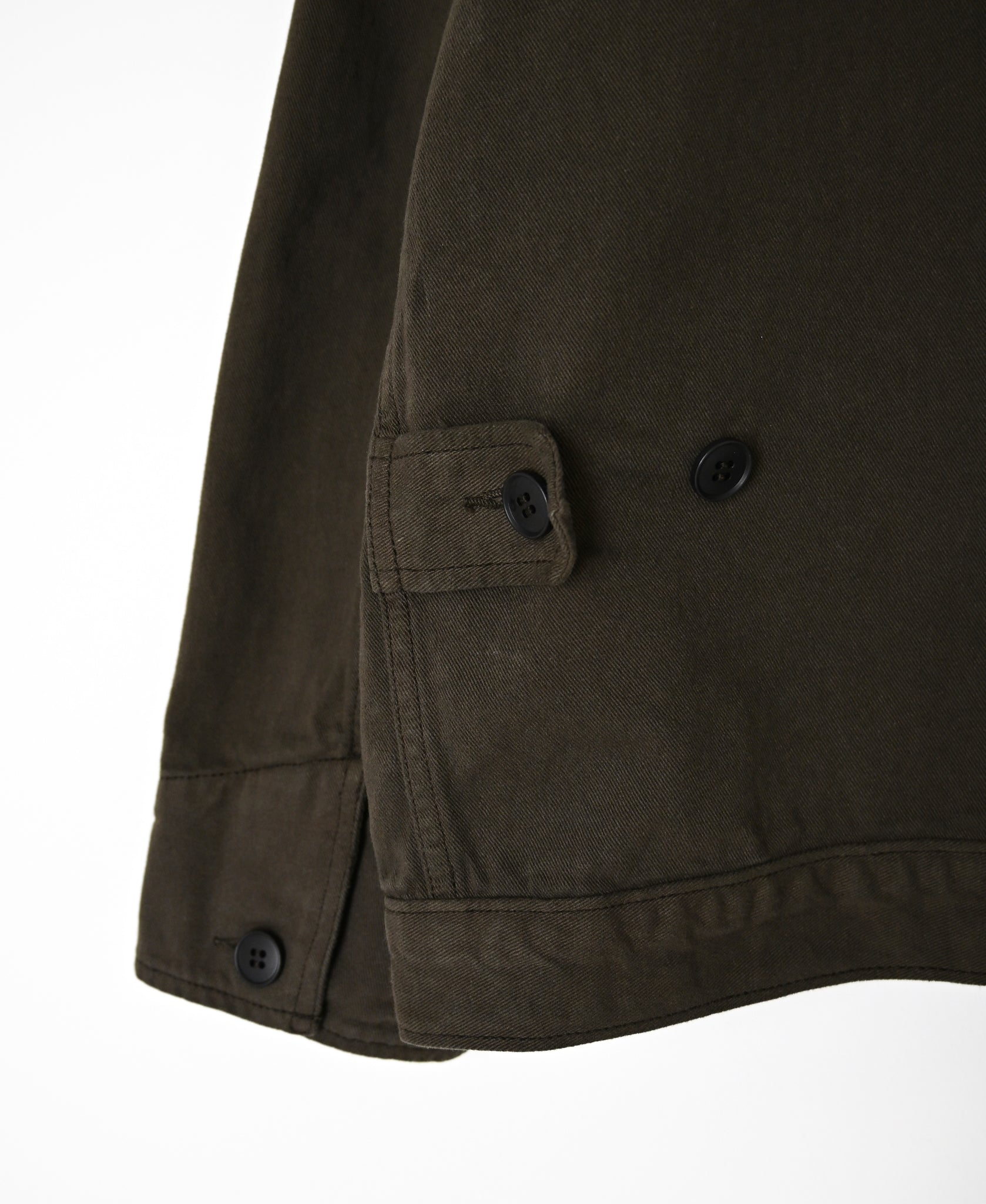 ISNAM2652CTD AUTOLOOM COTTON TWILL OVERDYE BANDED COLLAR JACKET