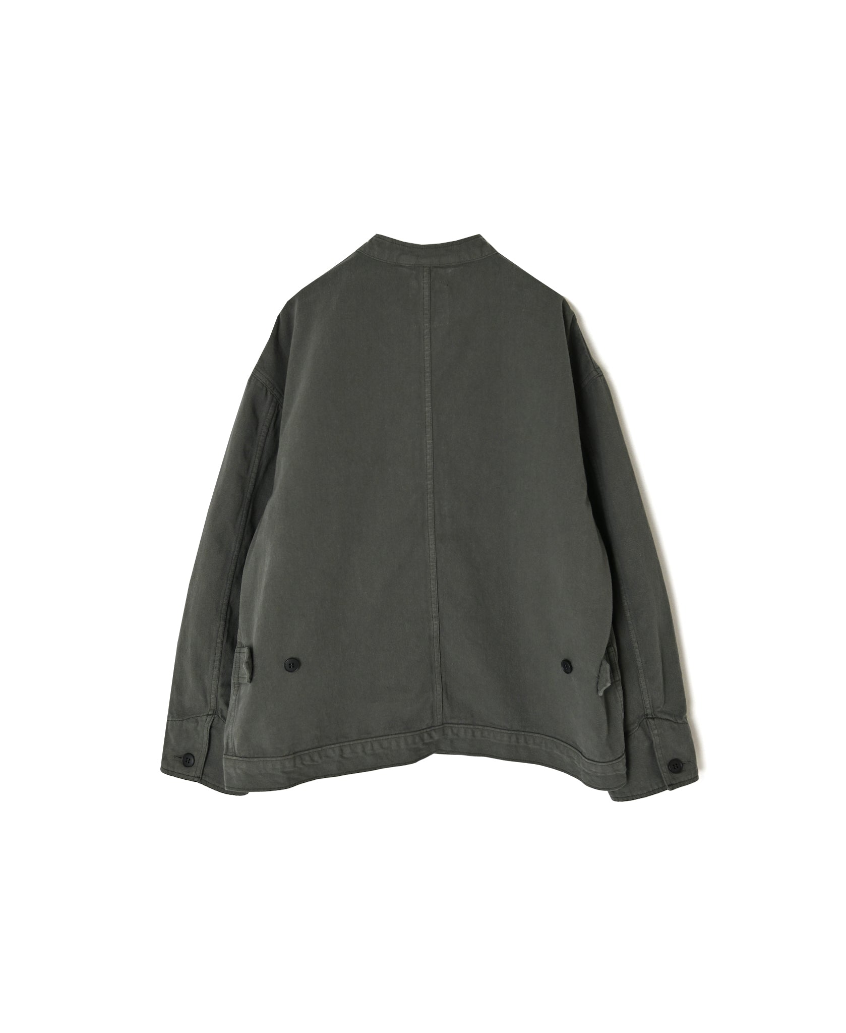 ISNAM2652CTD AUTOLOOM COTTON TWILL OVERDYE BANDED COLLAR JACKET