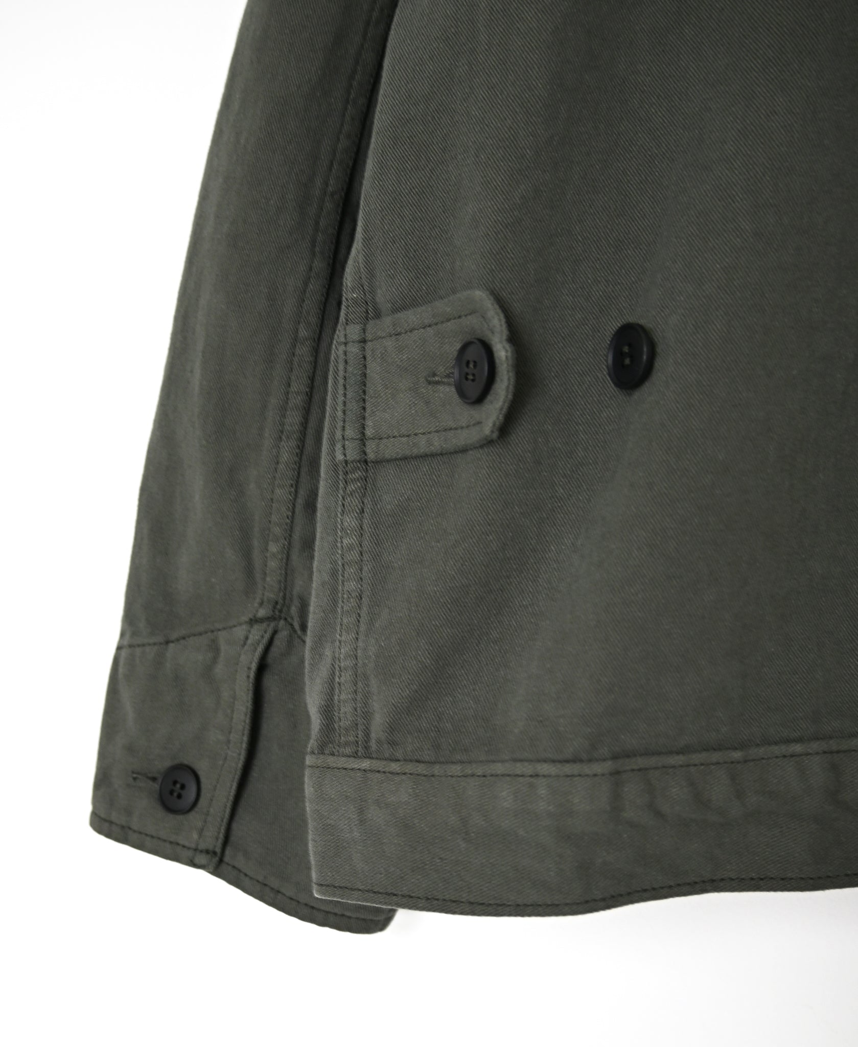 ISNAM2652CTD AUTOLOOM COTTON TWILL OVERDYE BANDED COLLAR JACKET