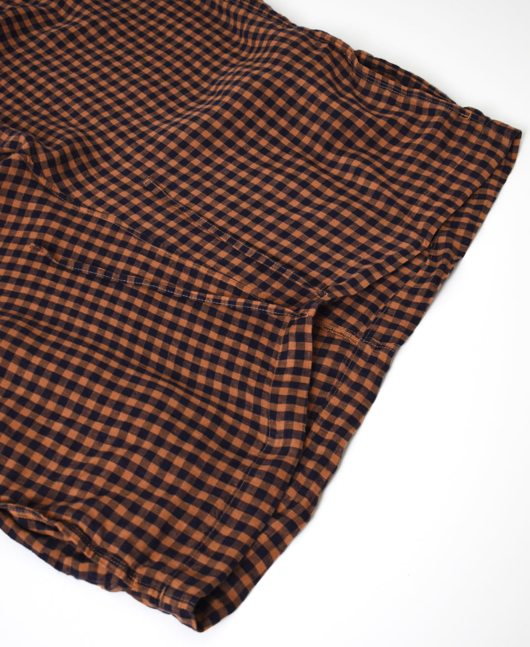 LNHT1713LC LINEN CHECK OVERDYE EASY PANTS