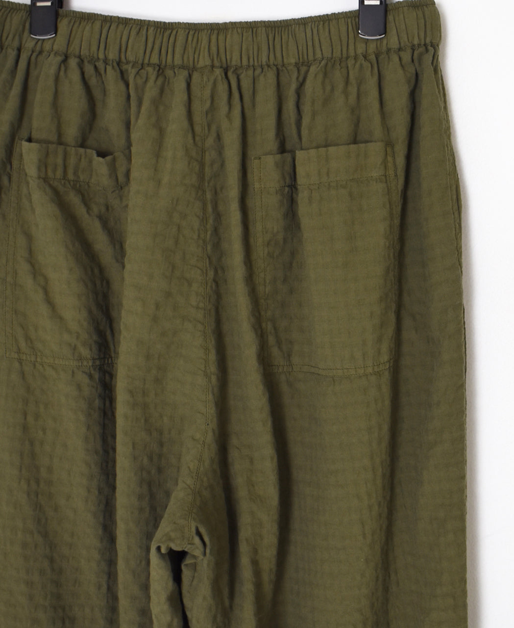 MDSH2483D 80s ORGANIC COTTON  ( BIG CHECK x SMALL CHECK ) OVERDYE EASY PANTS WITH LINING