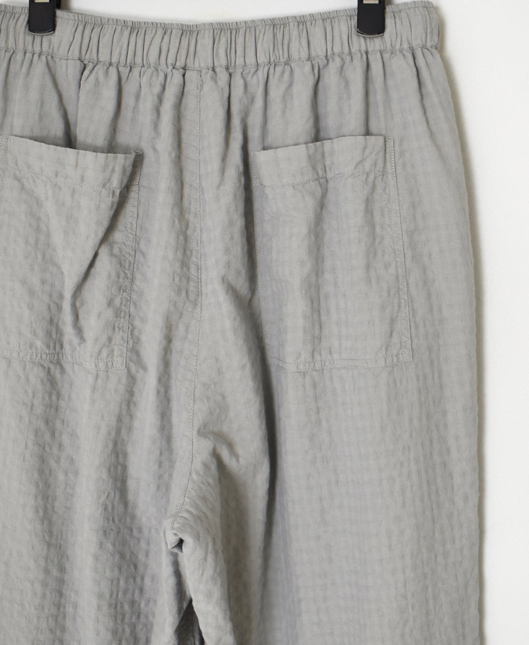 MDSH2483D 80s ORGANIC COTTON  ( BIG CHECK x SMALL CHECK ) OVERDYE EASY PANTS WITH LINING