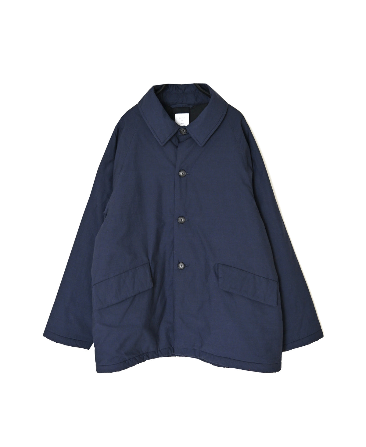 MDSH26521 PADDED 60s ORGANIC POPLIN PLAIN REGULAR COLLAR OVER HALF COAT
