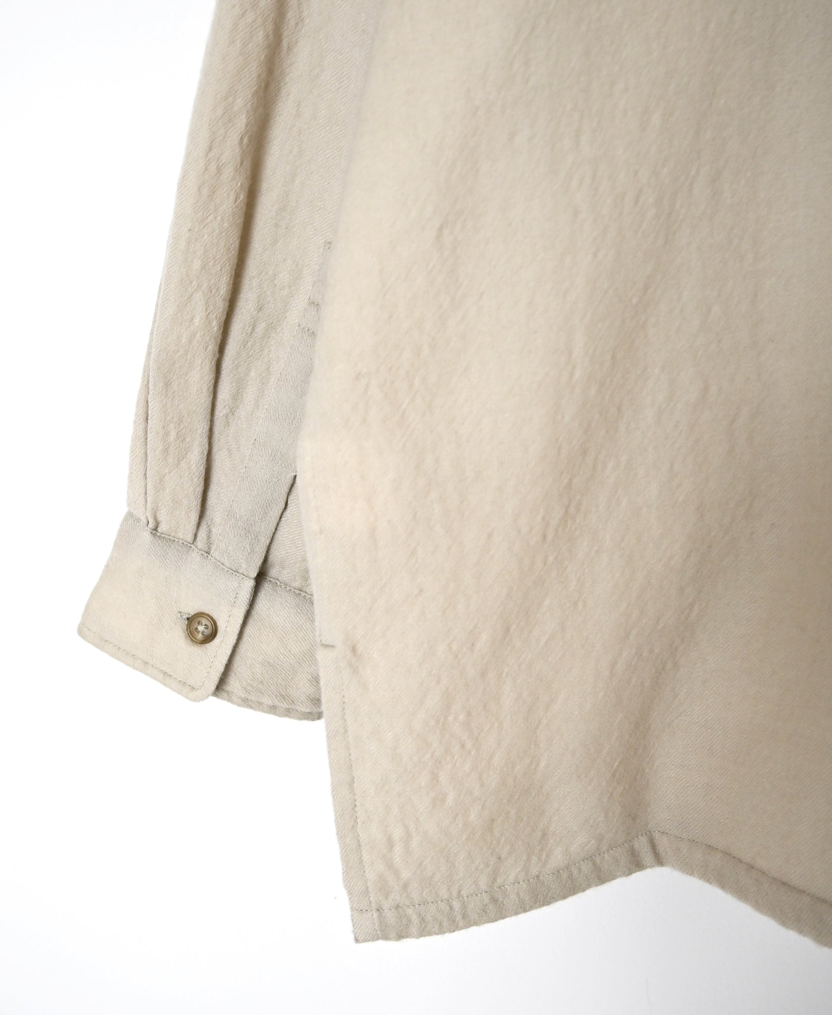 MDSH26531 BOILED WOOL PLAIN BANDED COLLAR JACKET