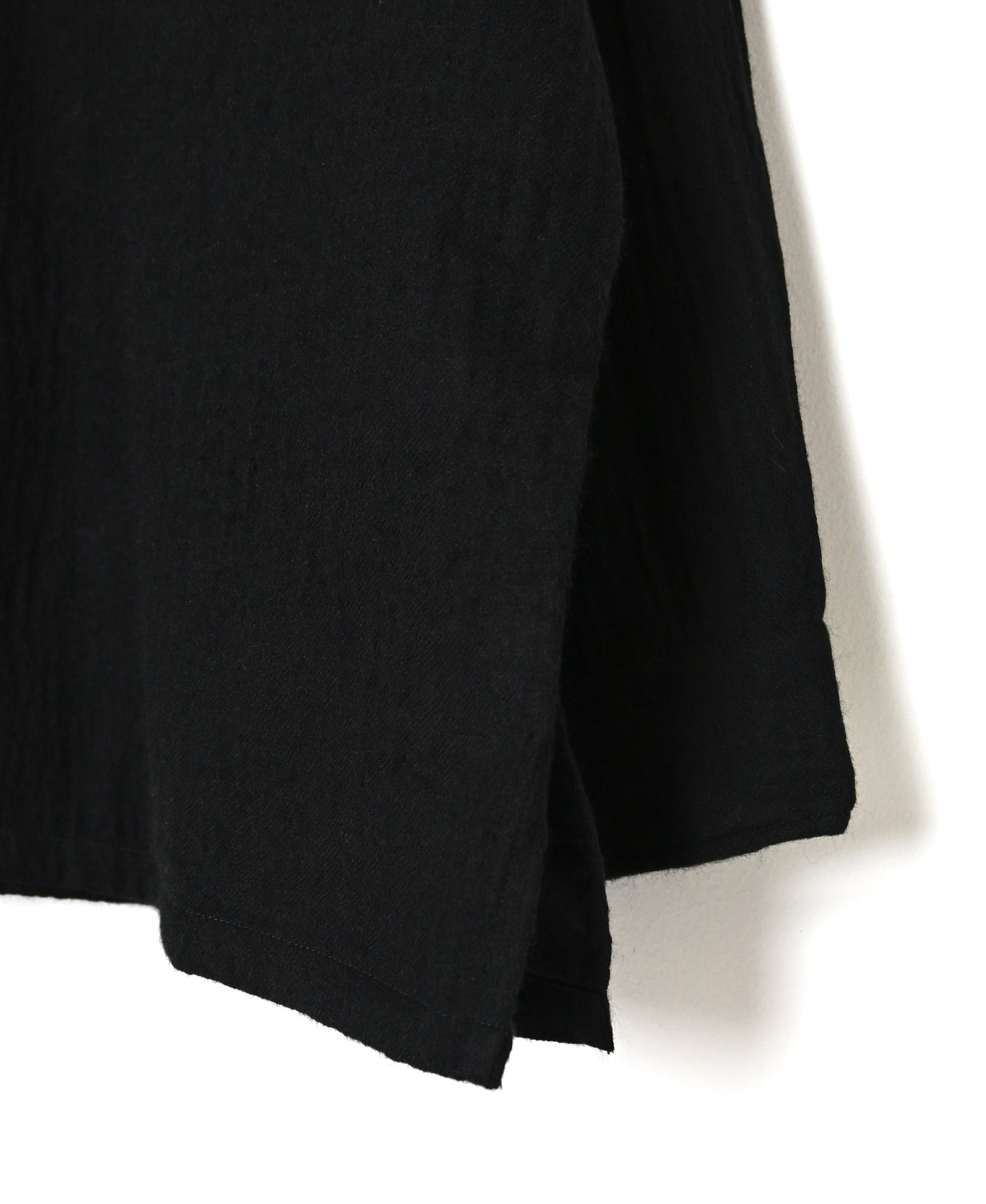 MDSH26531 BOILED WOOL PLAIN BANDED COLLAR JACKET