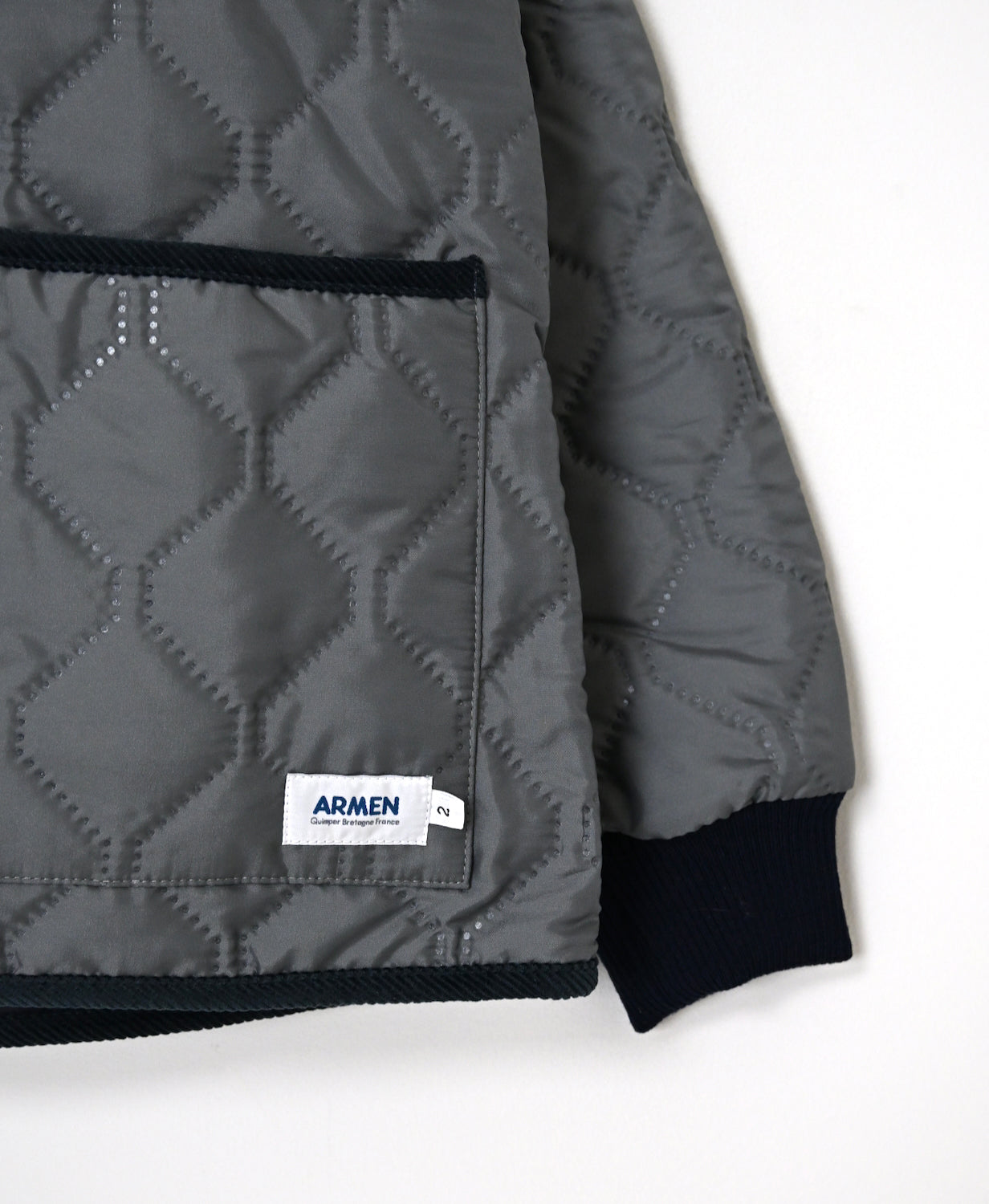 NAM2561PP PLAIN POLYESTER×PLAIN POLYESTER OVERSIZED HOODED JACKET WITH RIBBED CUFF