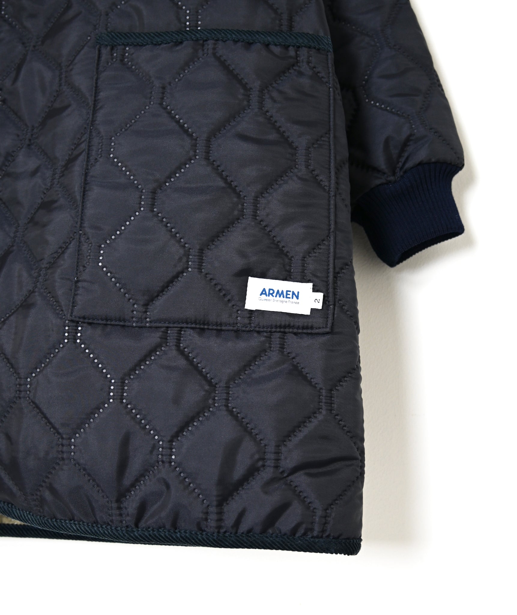 NAM2562PP PLAIN POLYESTER×PLAIN POLYESTER OVERSIZED MID-LENGTH HOODED COAT WITH RIBBED CUFF