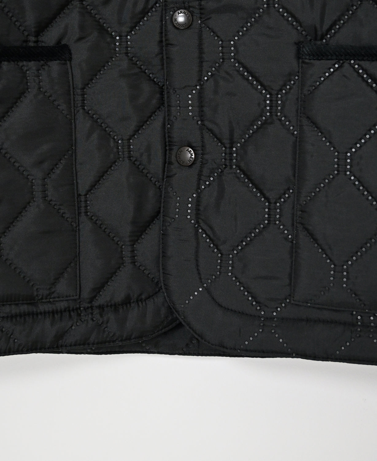 NAM2652PP POLYESTER × POLYESTER OVERSIZED STAND FALL COLLAR JACKET WITH RIBBED CUFF