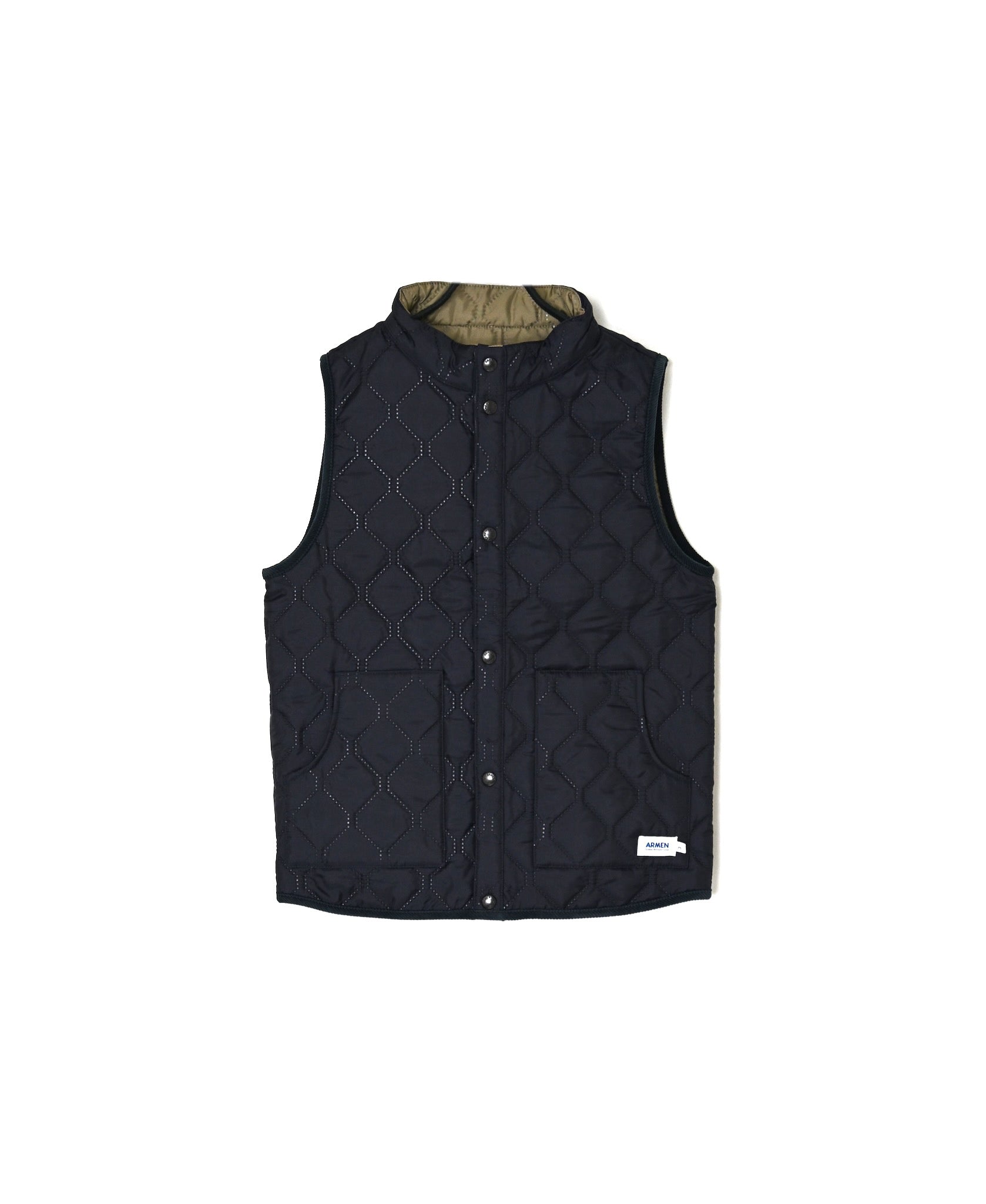 NAM9984PP PLAIN POLYESTER×PLAIN POLYESTER STAND COLLAR VEST