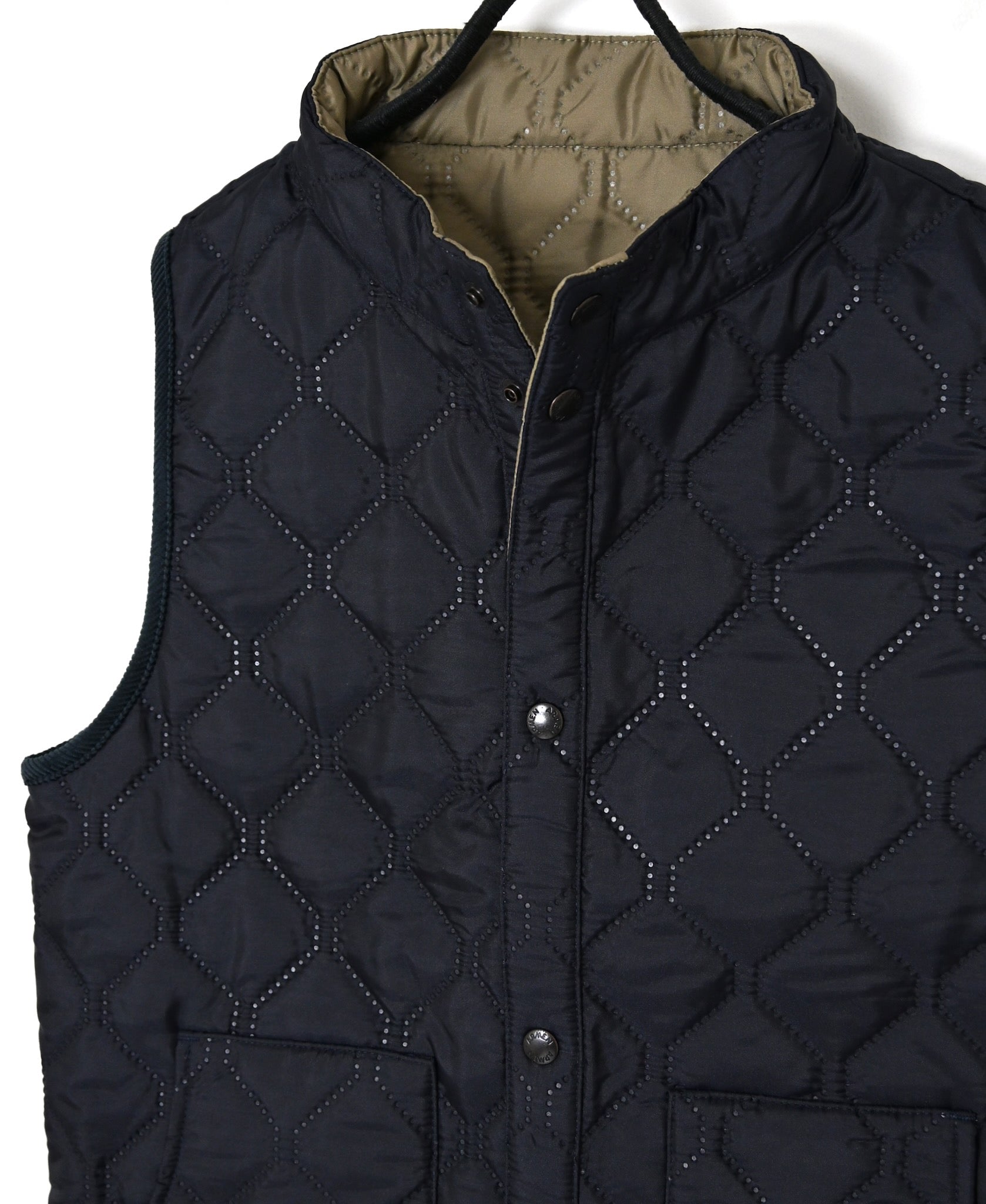NAM9984PP PLAIN POLYESTER×PLAIN POLYESTER STAND COLLAR VEST