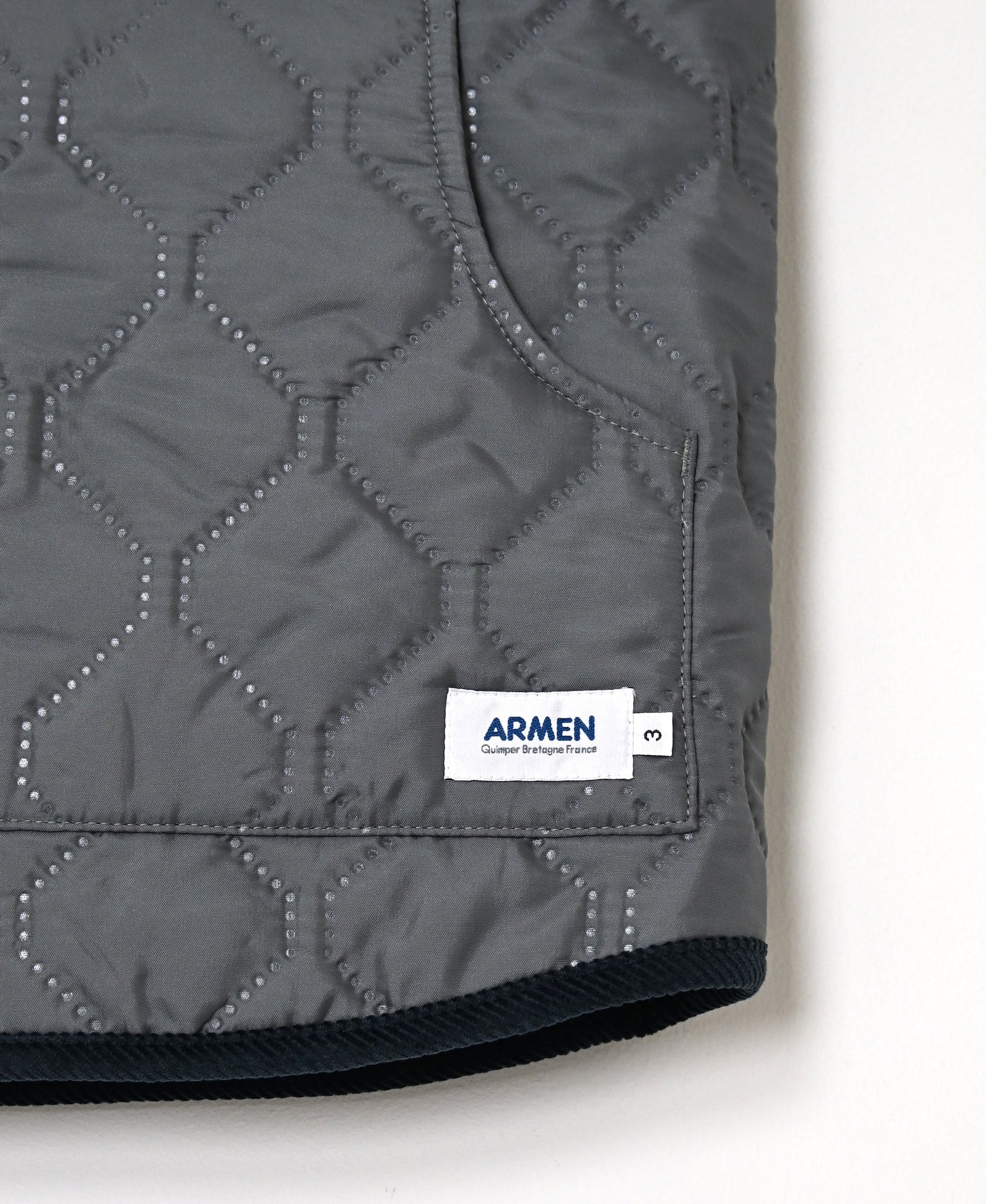 NAM9984PP PLAIN POLYESTER×PLAIN POLYESTER STAND COLLAR VEST