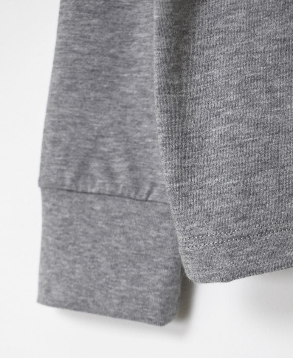 NFA2351 4.4oz COTTON JERSEY CREW NECK OVERSIZE L/SL T WITH CUFF