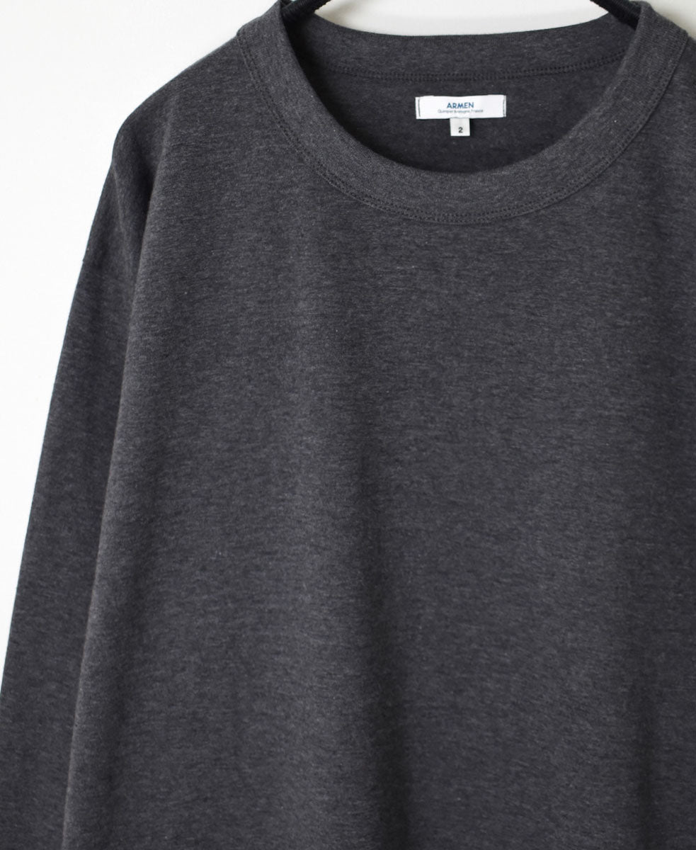 NFA2351 4.4oz COTTON JERSEY CREW NECK OVERSIZE L/SL T WITH CUFF