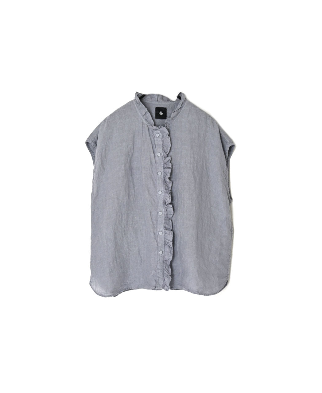 INMDS26001D 60s AUTOLOOM LINEN PLAIN OVERDYE FRENCH/SL FRILL COLLAR SHIRTS