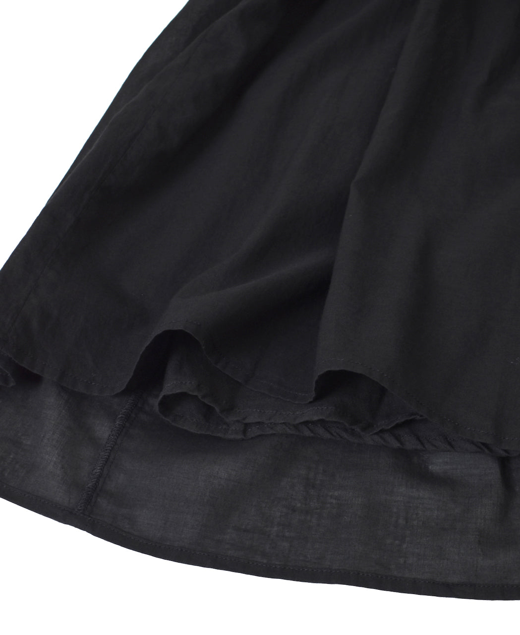 NMDS26245 80s ORGANIC COTTON VOILE MINI PINTUCK FLARED SKIRT