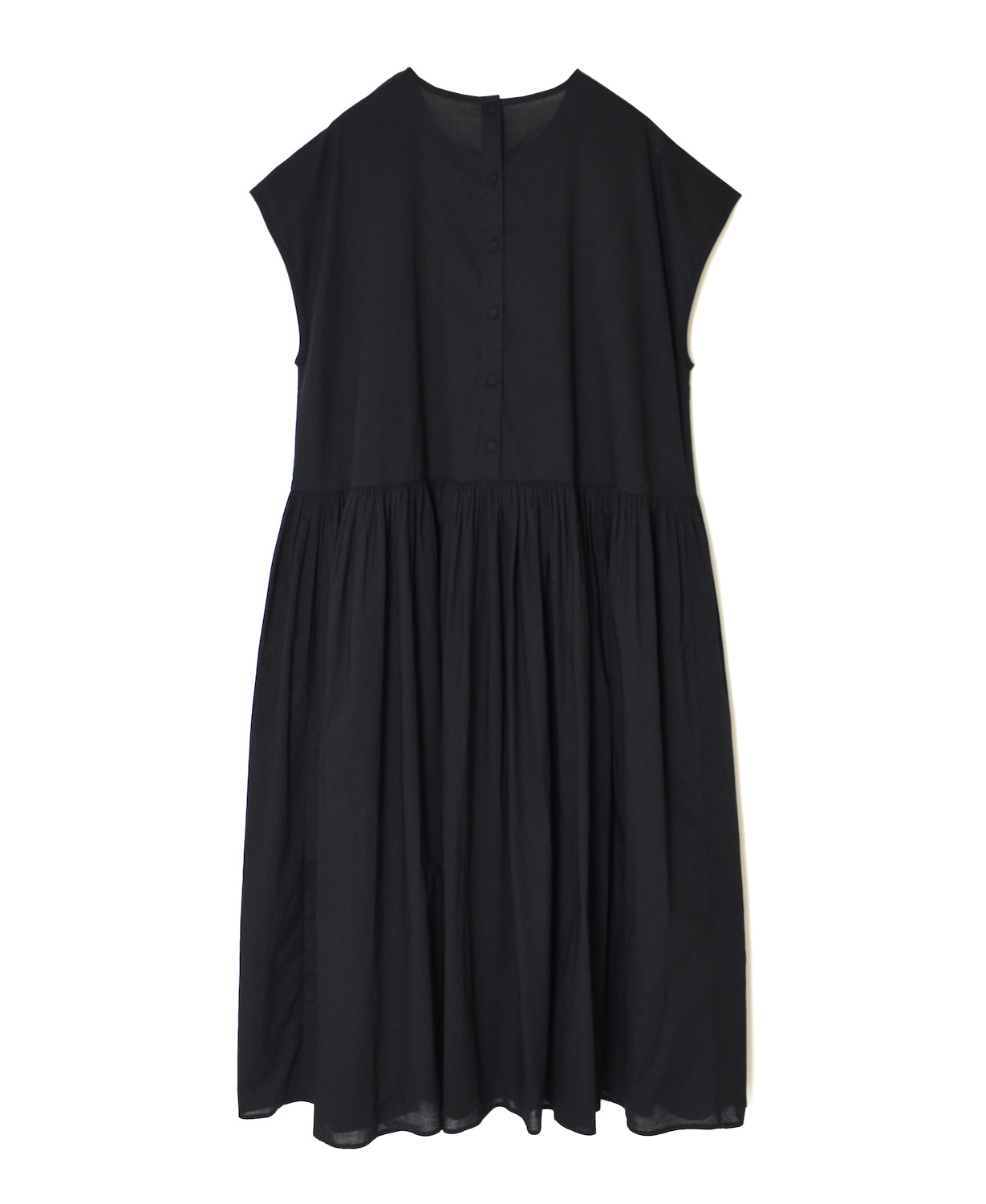 NMDS26523 60s ORGANIC CAMBRIC WITH EMB FRENCH/SL BACK OPENING DRESS