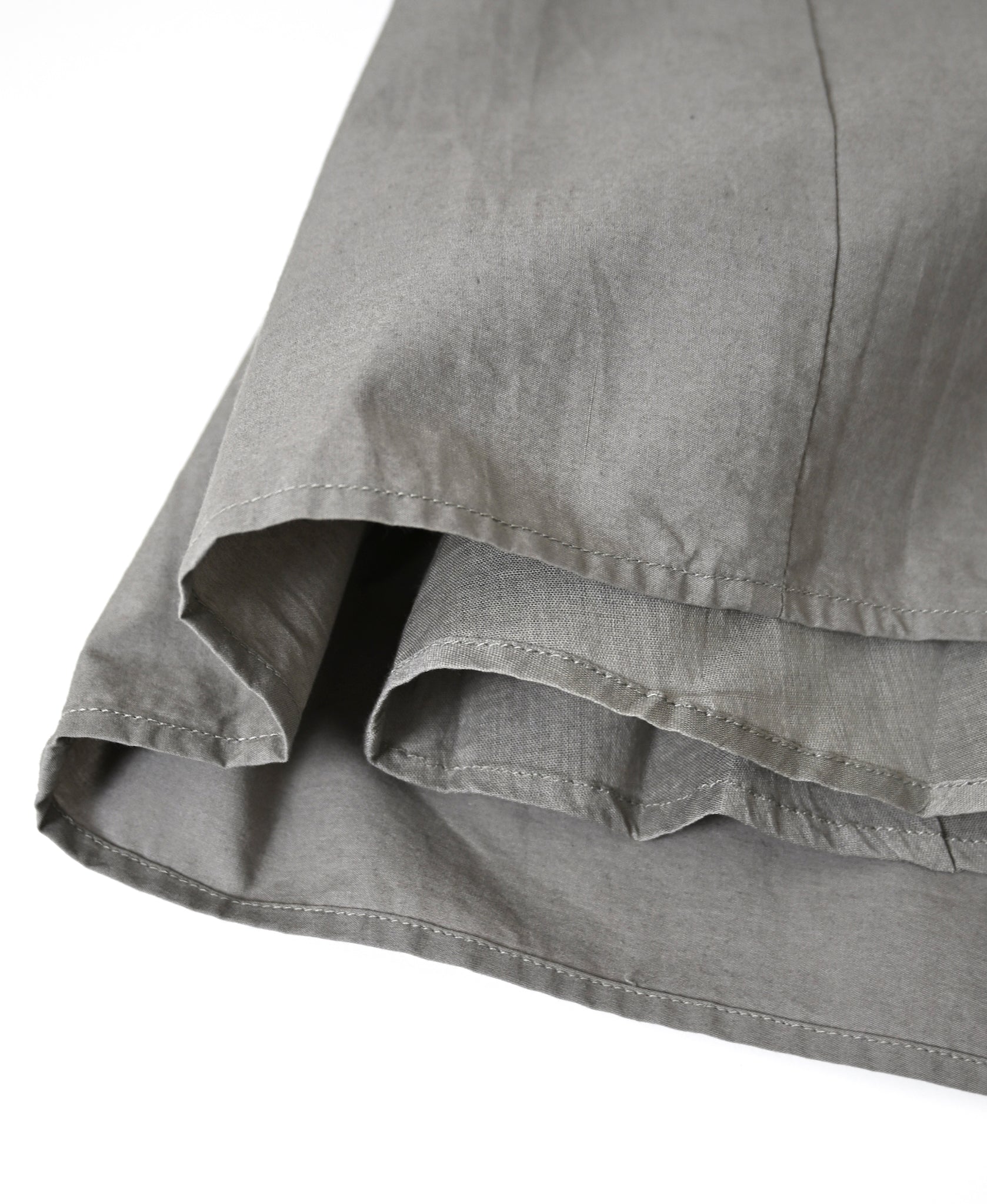 NMDS26535 60s ORGANIC POPLIN PLAIN PINTUCK FLARED SKIRT
