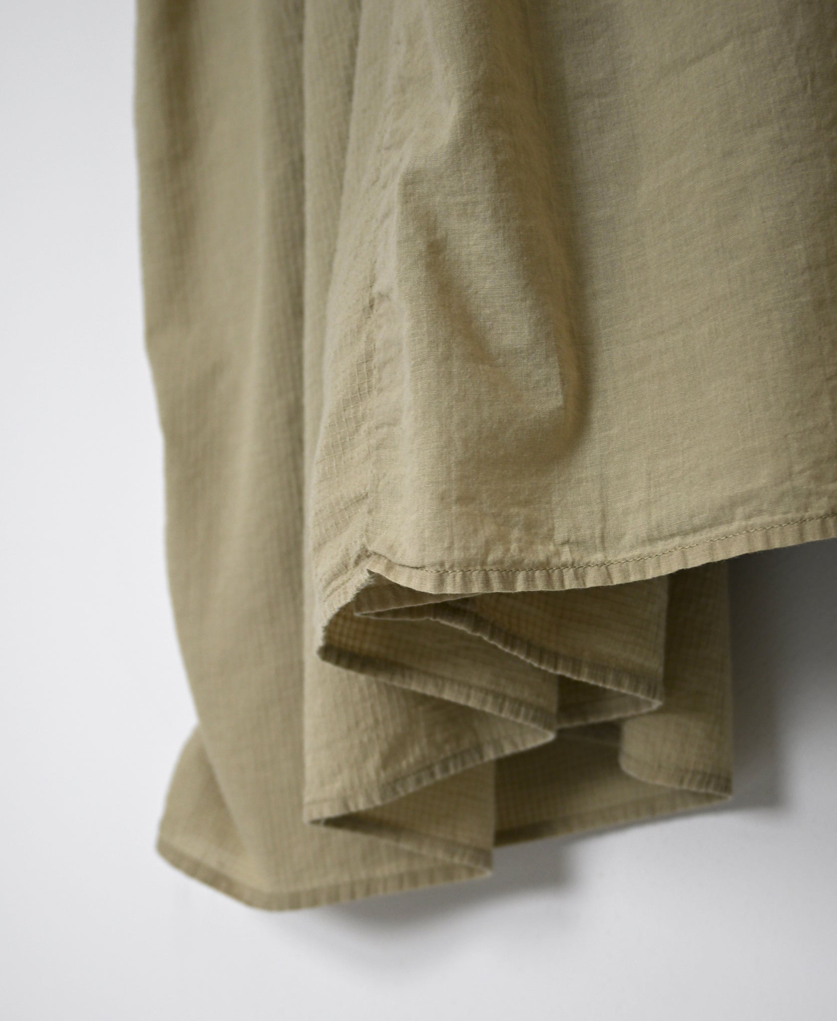 NMDS26602D ORGANIC MICRO CHK&VOILE PLAIN PATCHWORK OVERDYE PINTUCK PULLOVER DRESS