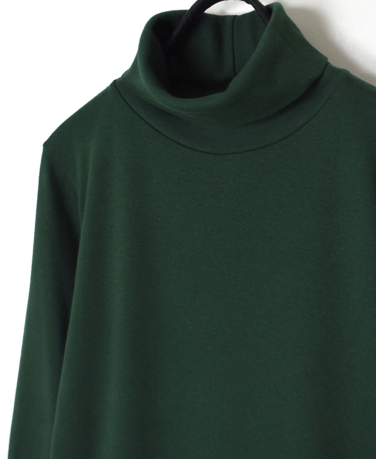 NMF1051 1×1 COTTON RIB TURTLE-NECK L/SL T-SHIRT