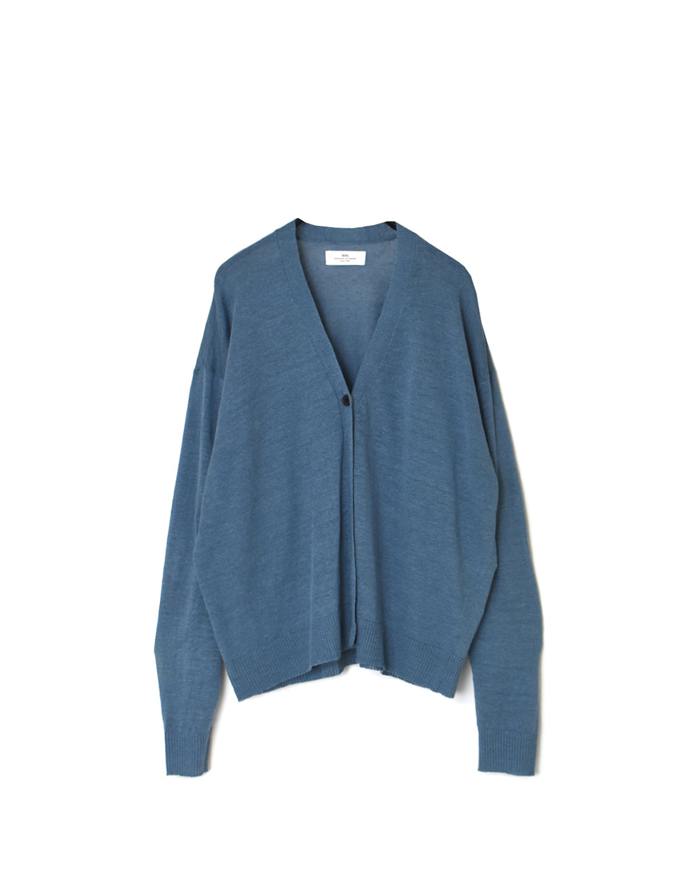 NNSL26001 12GG 1PLY LINEN/COTTON V-NECK 1BUTTON CARDIGAN – Narumi