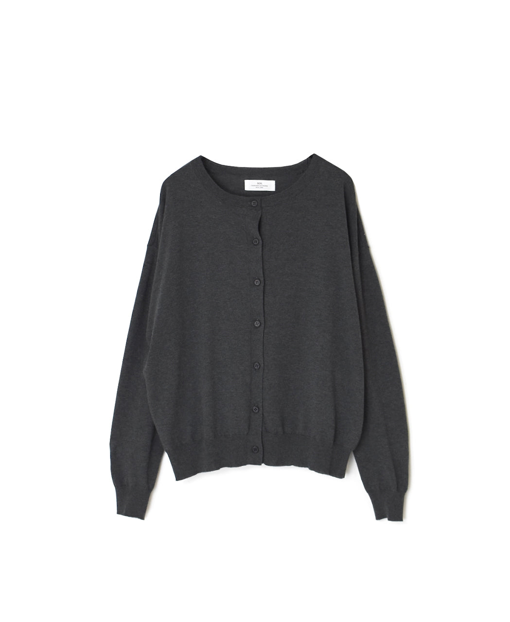 NNSL26012 14GG 1PLY HIGH TWIST COTTON CREW-NECK CARDIGAN – Narumi