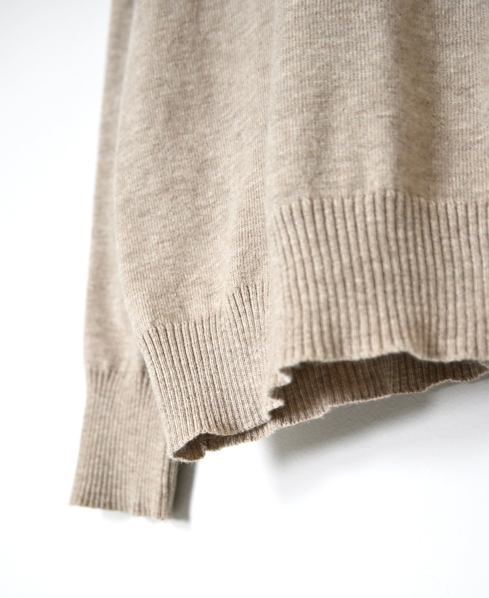 NNSL26501 14GG PLAIN STITCH COTTON/NYLON/SILK TURTLE NECK PULLOVER