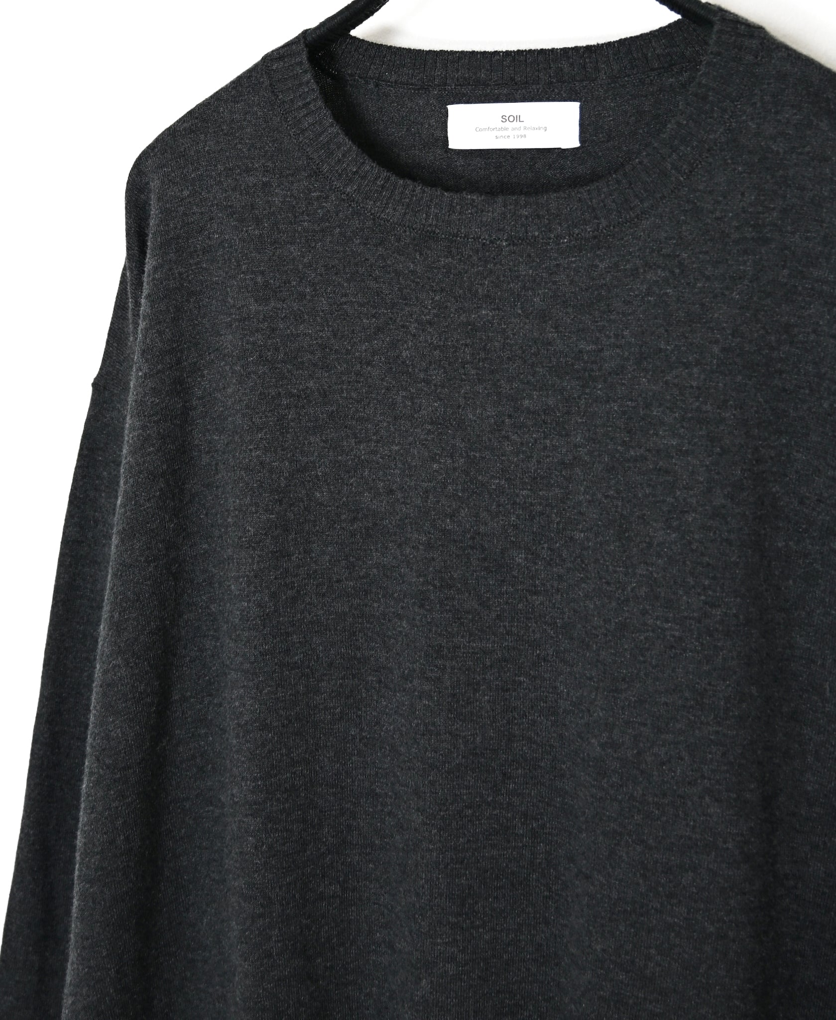 NNSL26502 14GG PLAIN STITCH COTTON/NYLON/SILK CREW-NECK PULLOVER