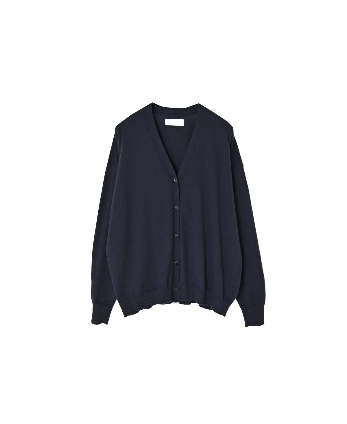 NNSL26503 14GG PLAIN STITCH COTTON/NYLON/SILK V-NECK CARDIGAN