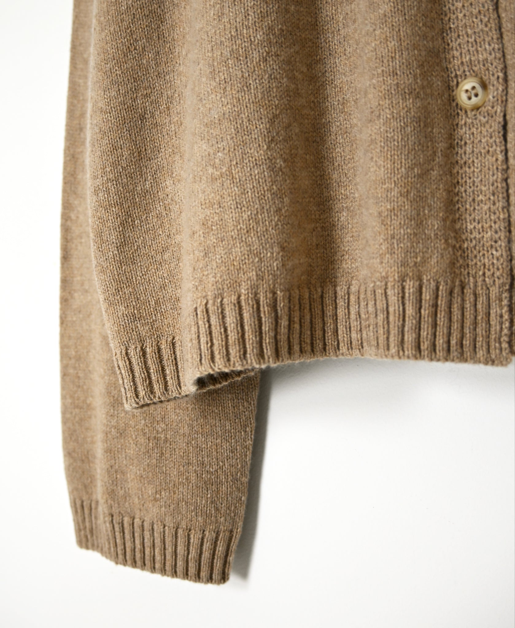 NNSL26513 7GG PLAIN STITCH NYLON/COTTON/WOOL CREW-NECK CARDIGAN