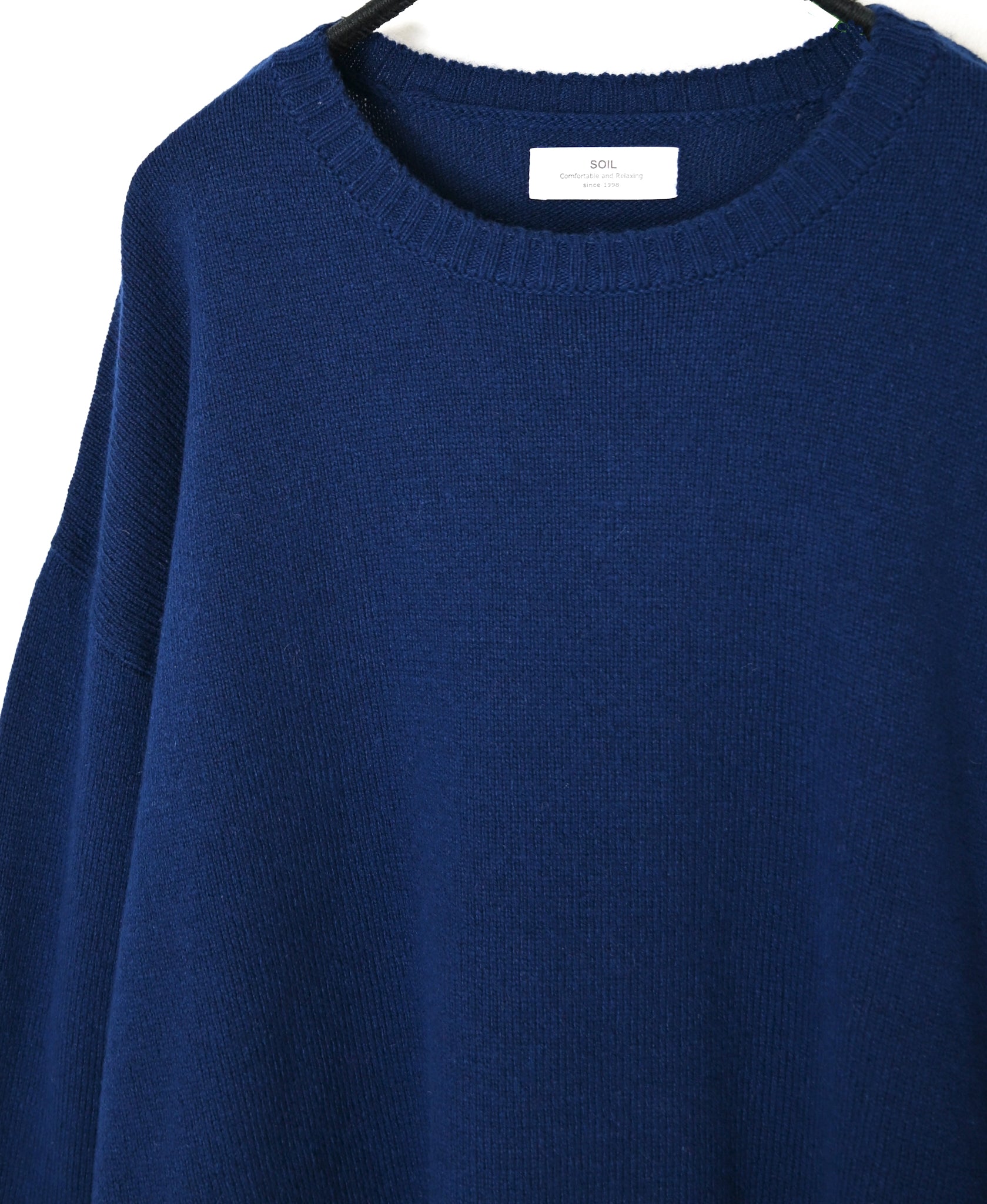 NNSL26514 7GG PLAIN STITCH NYLON/COTTON/WOOL CREW-NECK PULLOVER