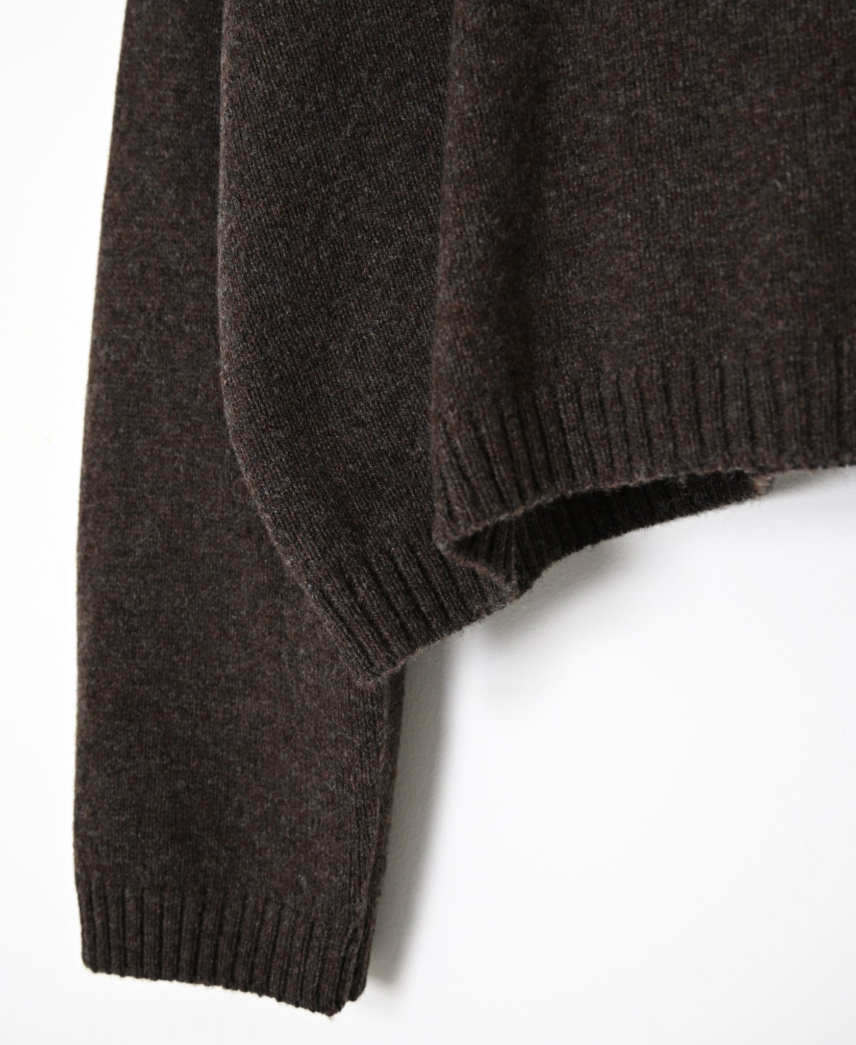 NNSL26514 7GG PLAIN STITCH NYLON/COTTON/WOOL CREW-NECK PULLOVER