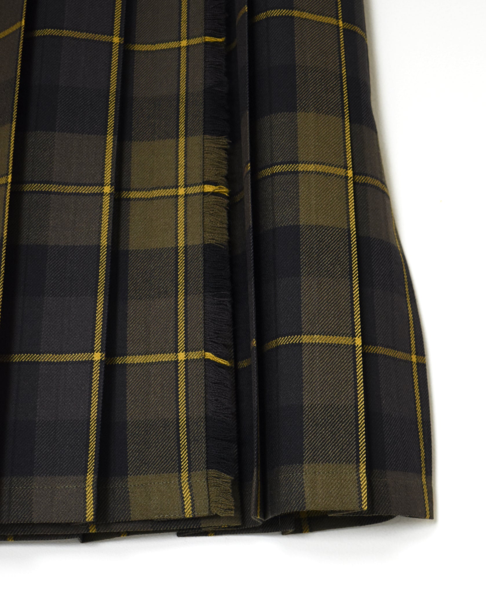NOD0853 WORSTED WOOL LOW WAIST PLEATS WRAP SKIRT LENGTH 80cm