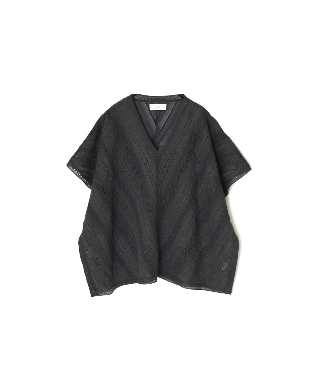 NSL25063 ALL LACE FRENCH/SL PONCHO