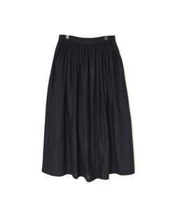 NSL25565 60s CAMBRIC PLAIN GATHERED SKIRT
