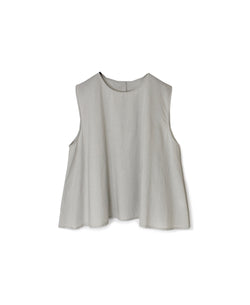 60s CAMBRIC PLAIN BACK OPENING SLEEVELESS SMOCK