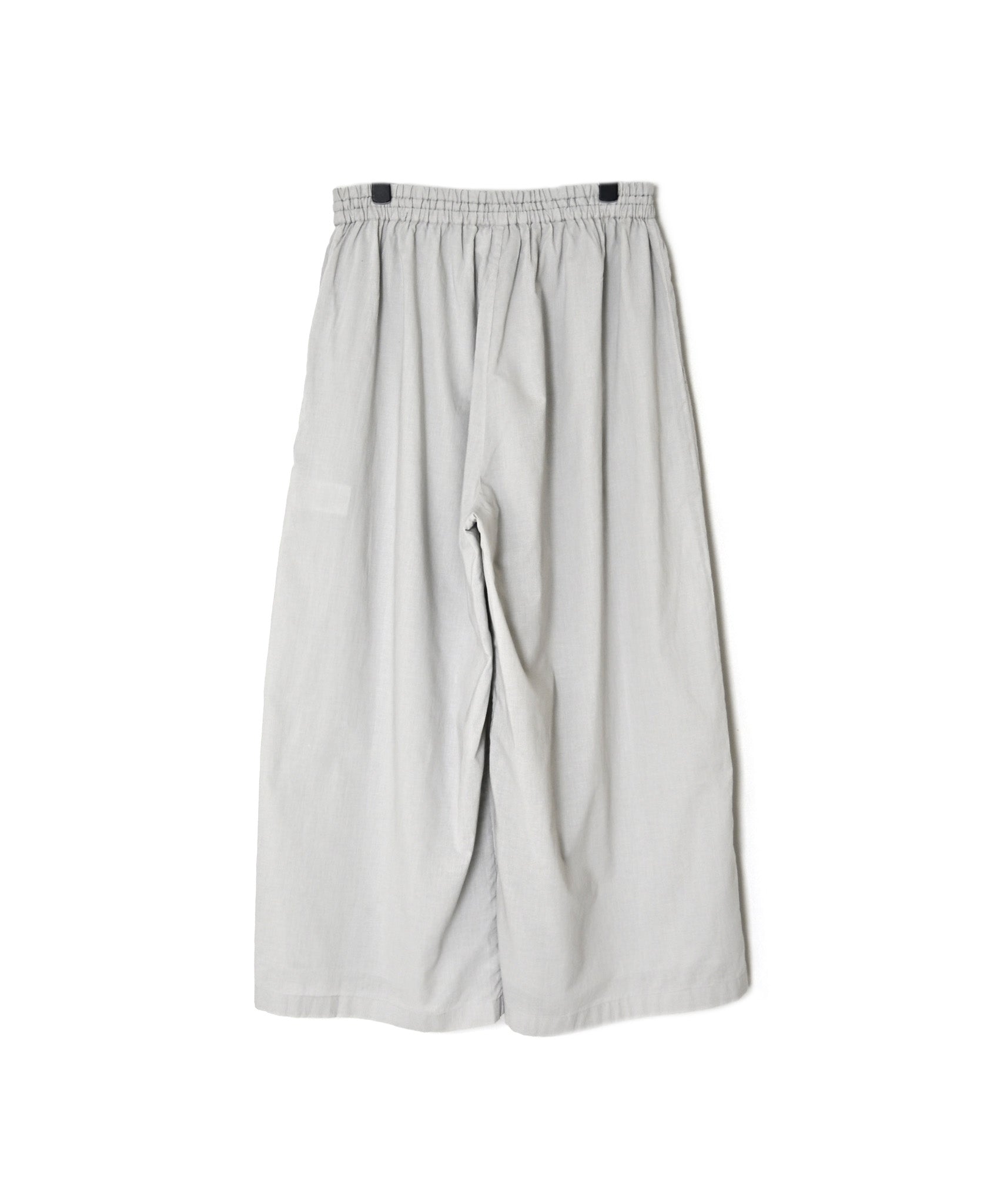 NSL26008 60s CAMBRIC PLAIN WIDE EASY PANTS