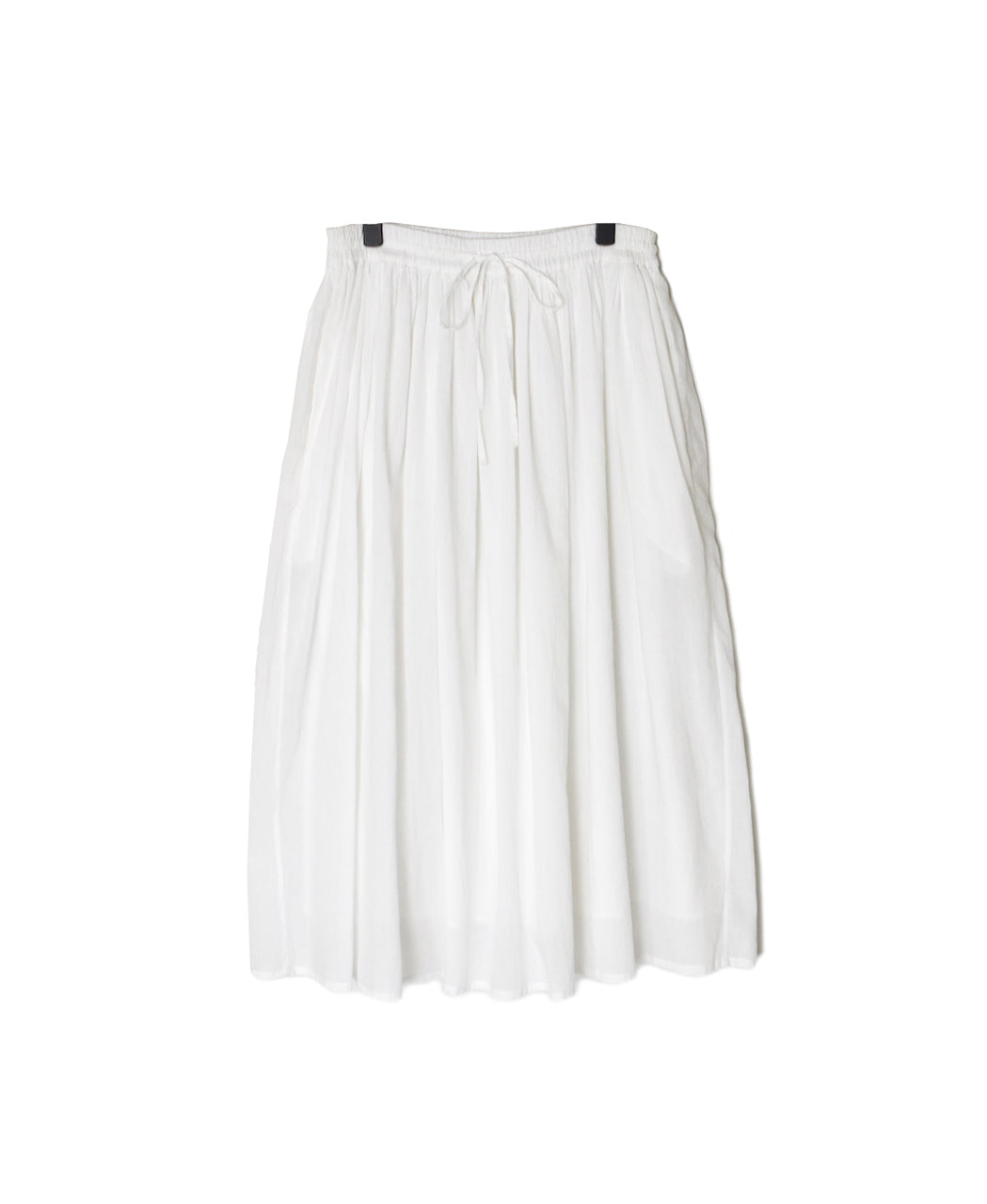 NSL26025 80s COTTON VOILE PLAIN GATHERED SKIRT